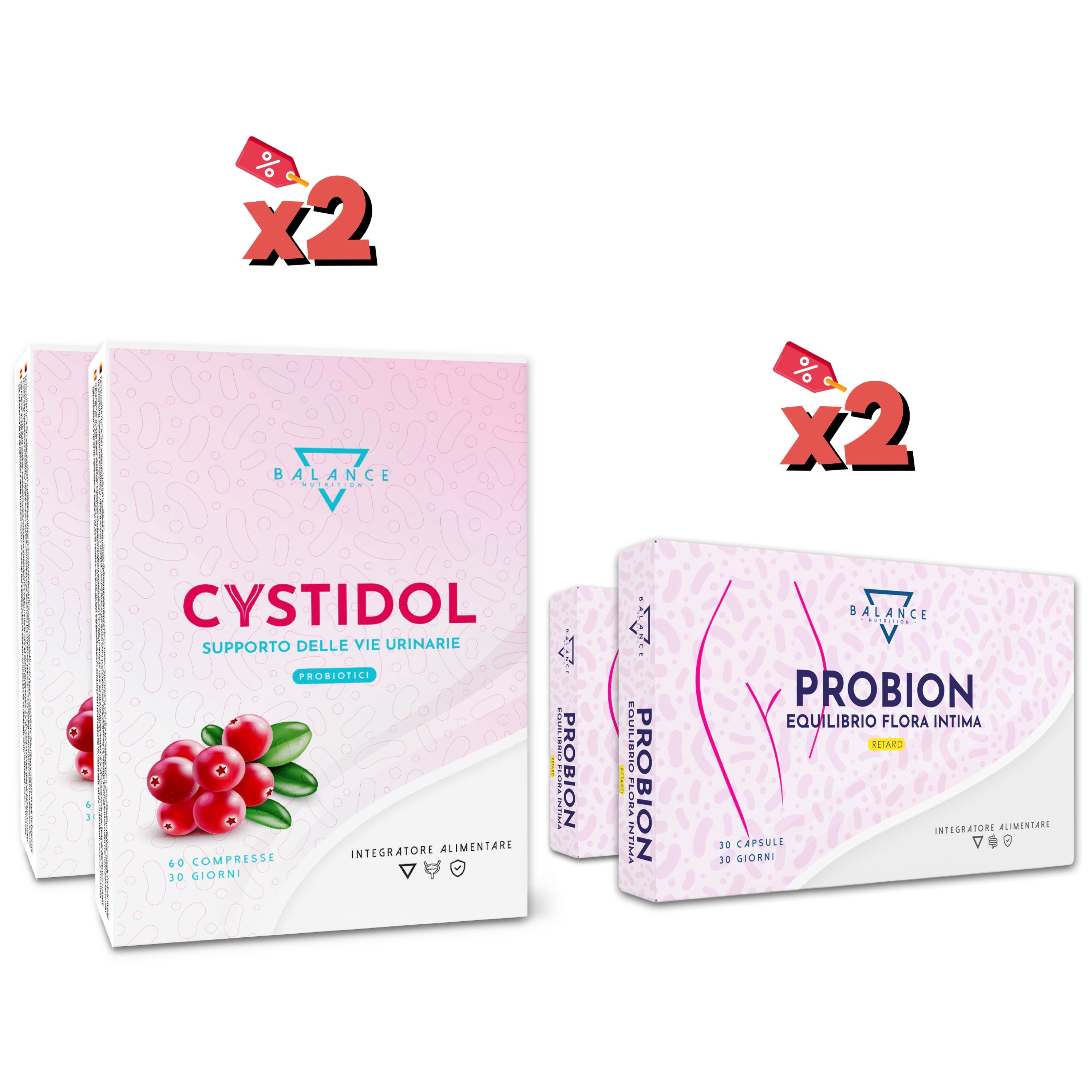 🔵 2 Cystidol + 2 Probion Lady