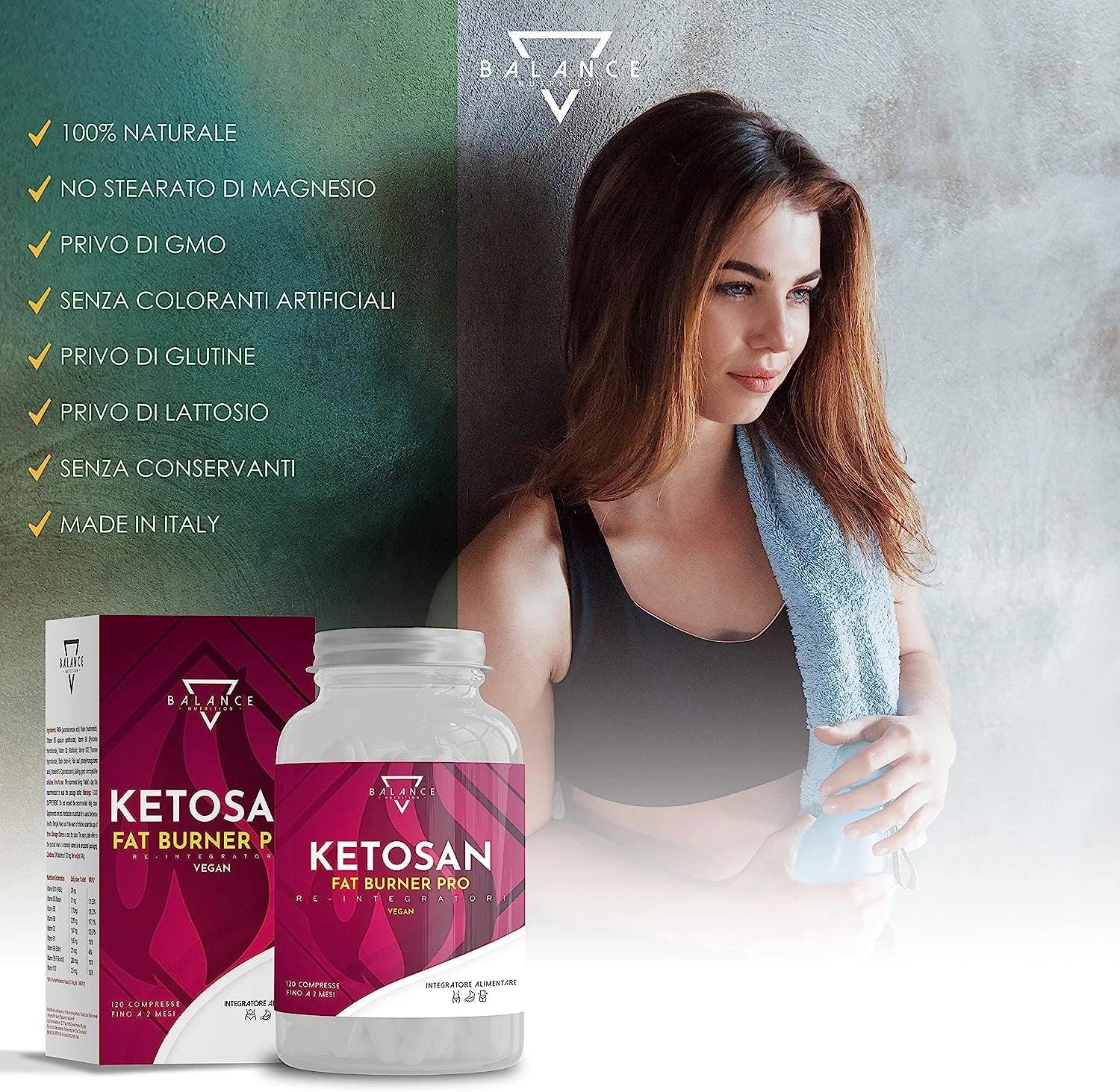 KETOSAN™ Integratore alimentare per il controllo del Peso Corporeo con azione snellente e drenante - Balance Nutrition