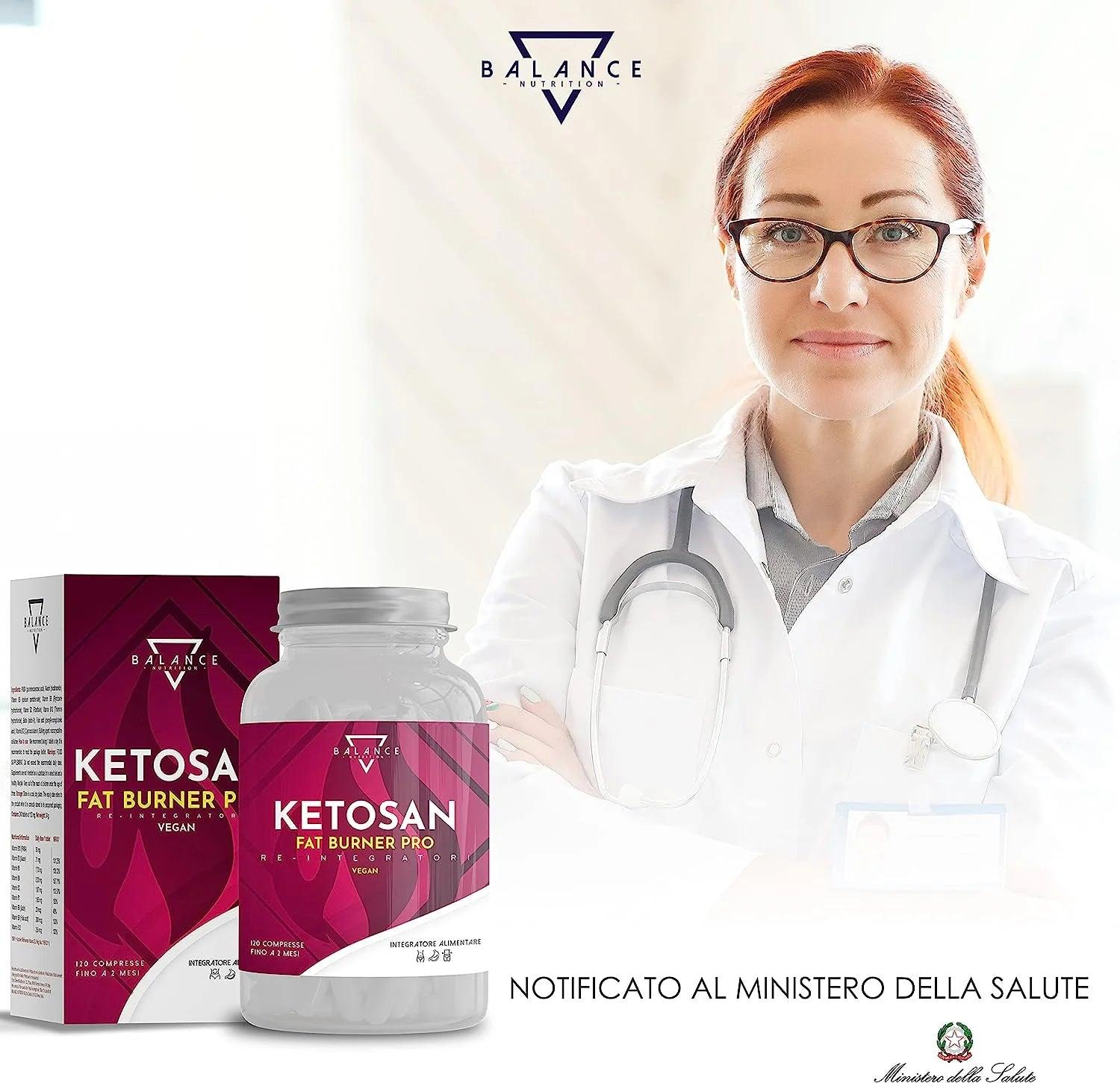 KETOSAN™ Integratore alimentare per il controllo del Peso Corporeo con azione snellente e drenante - Balance Nutrition