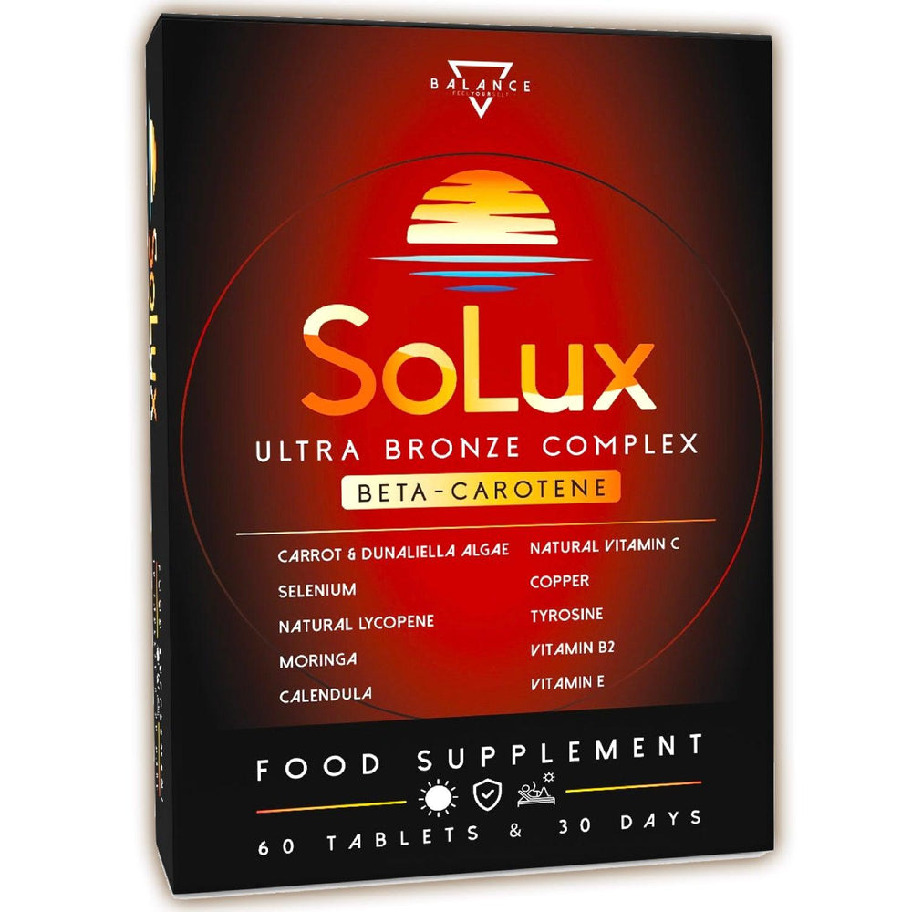 SOLUX™ Integratore alimentare per Abbronzatura sana e dorata