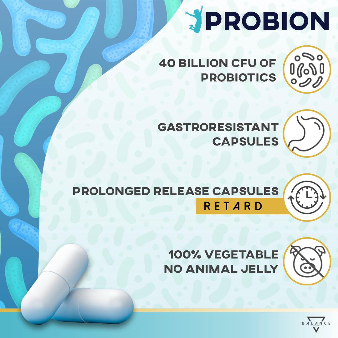 PROBION™ Nahrungsergänzungsmittel für das Magen-Darm-Wohlbefinden – 30 Kapseln