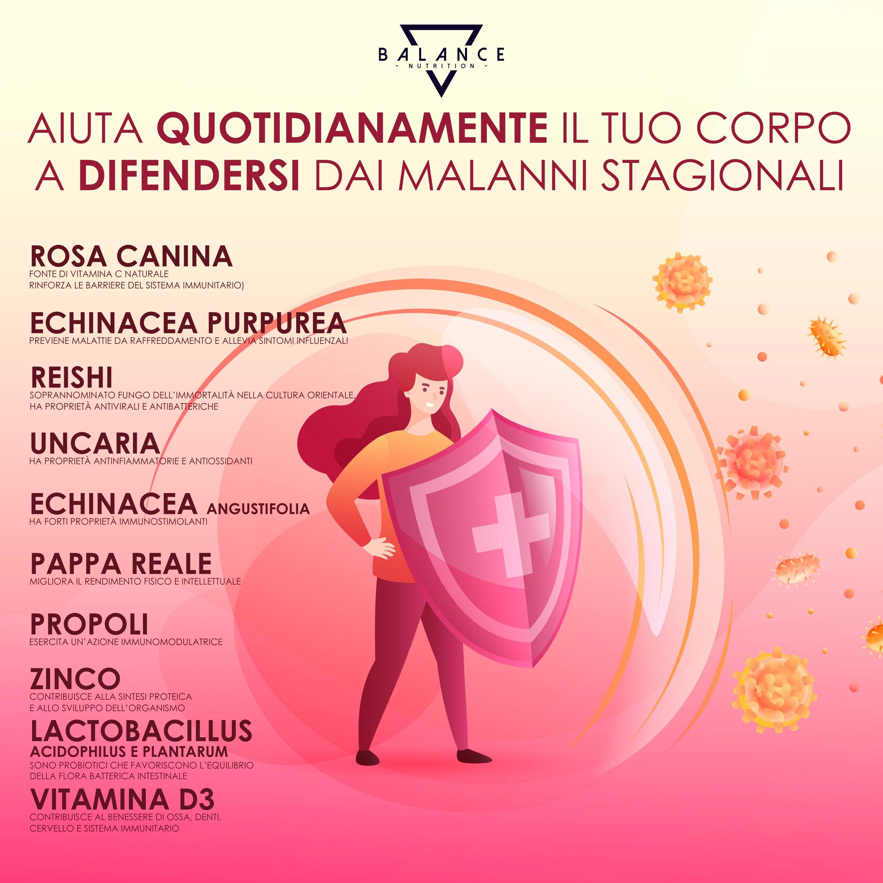 IMMUNAID™ 60 compresse - Integratore per le difese immunitarie - Balance Nutrition