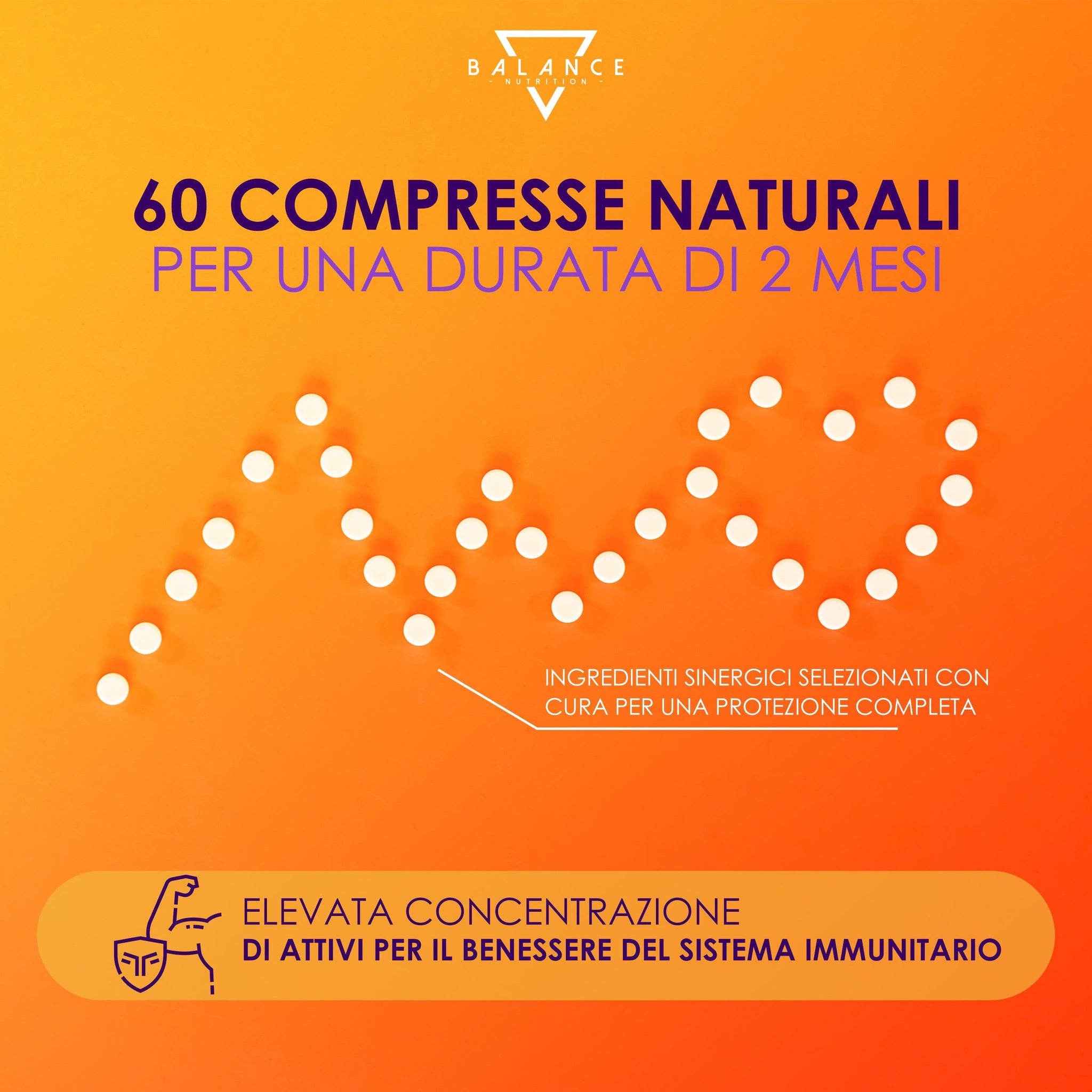 IMMUNAID™ 60 compresse - Integratore per le difese immunitarie - Balance Nutrition