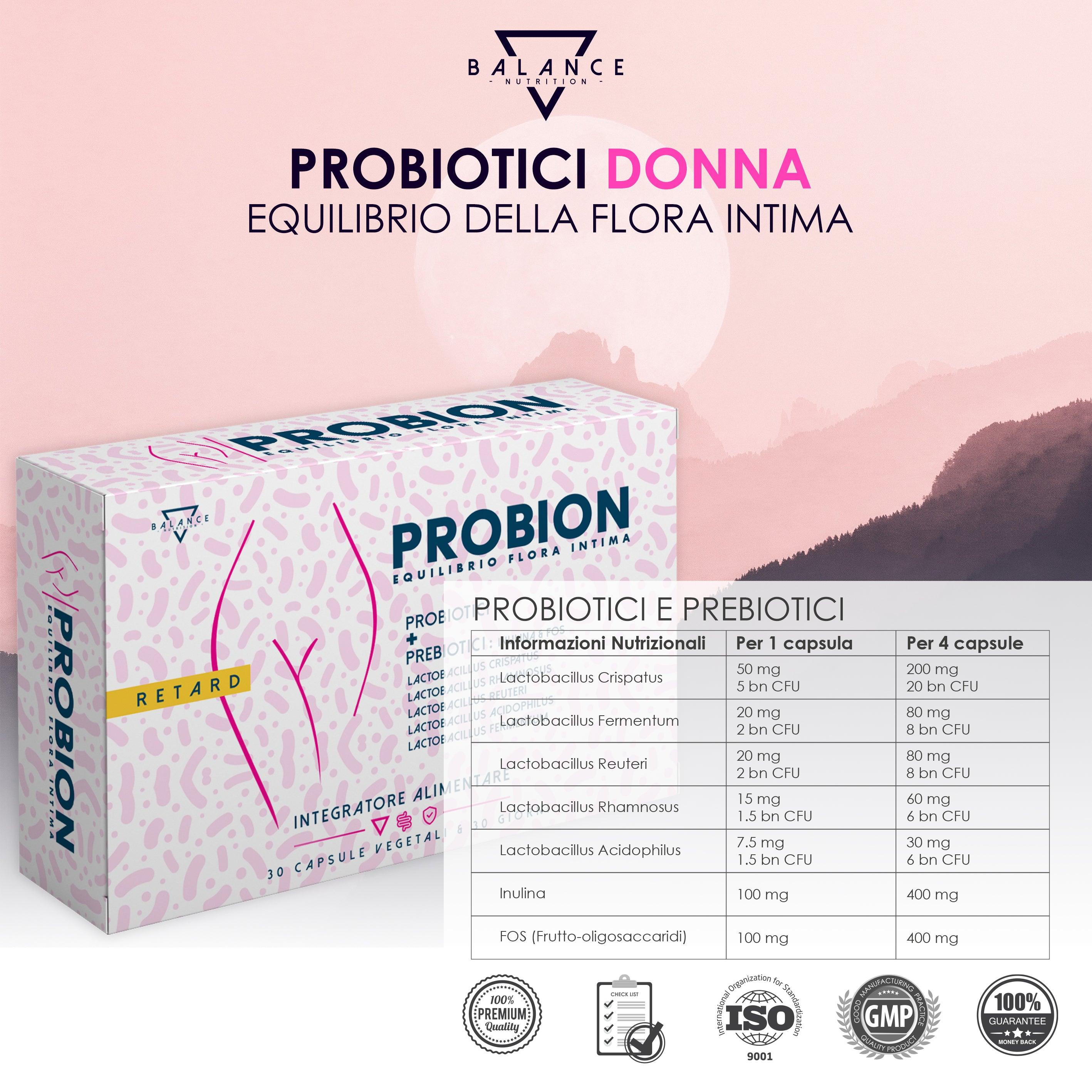 PROBION FLORA INTIMA™ Integratore alimentare per il benessere della Flora Intima - 30 capsule - Balance Nutrition