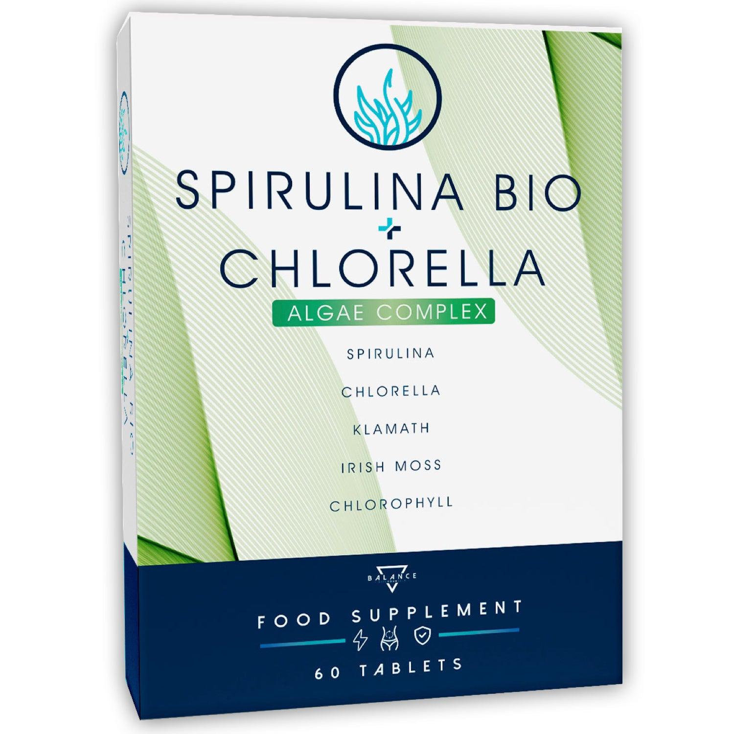 SPIRULINA + CLORELLA BIO™ - Superfood Biologico per Detox ed Energia allo stato puro - Balance Nutrition