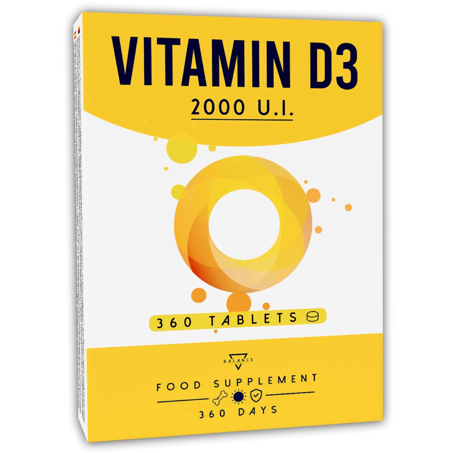 VITAMINA D3™ Integratore Alimentare per il benessere di Ossa, Cartilagini, Denti e Sistema Immunitario - Balance Nutrition