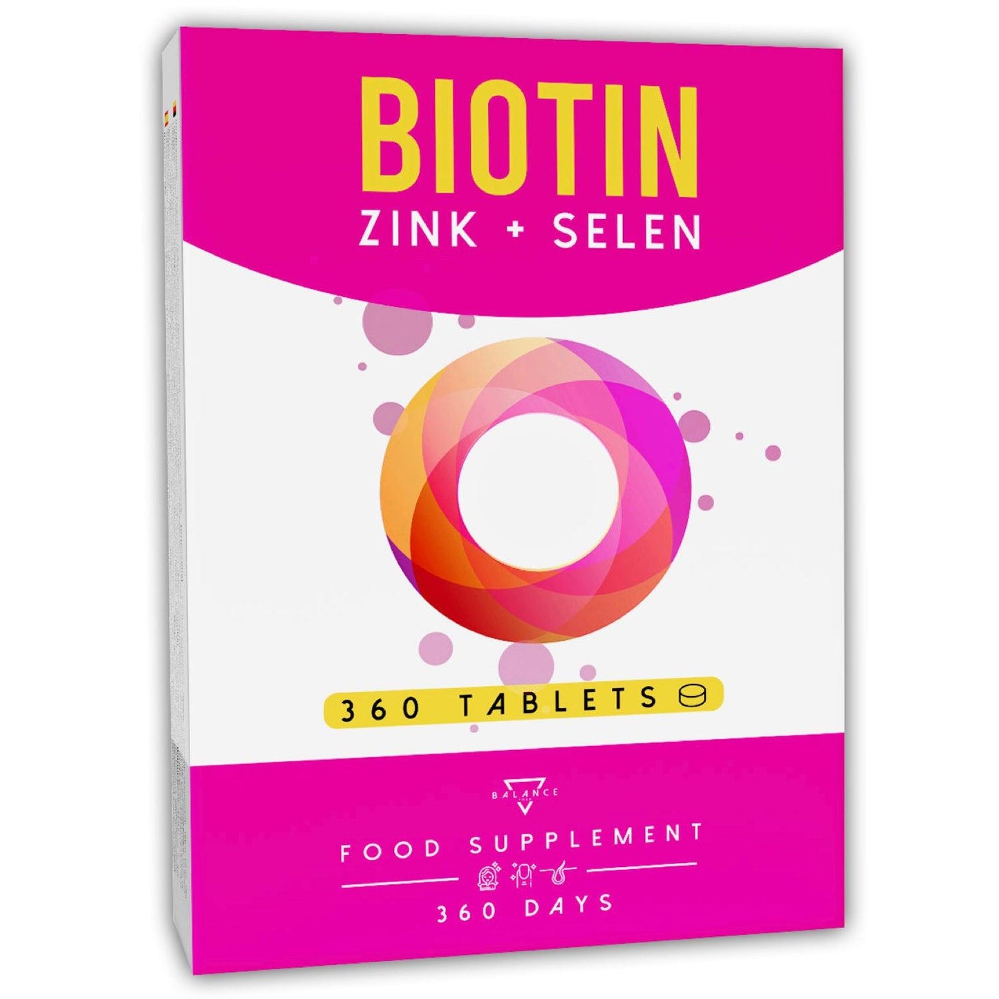 BIOTINA™ Integratore alimentare per il benessere di Capelli, Pelle e Unghie - Balance Nutrition